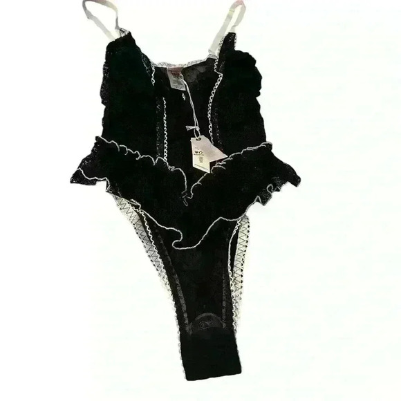 Tops - Nwt we are HAH frilled to pieces bodysuit